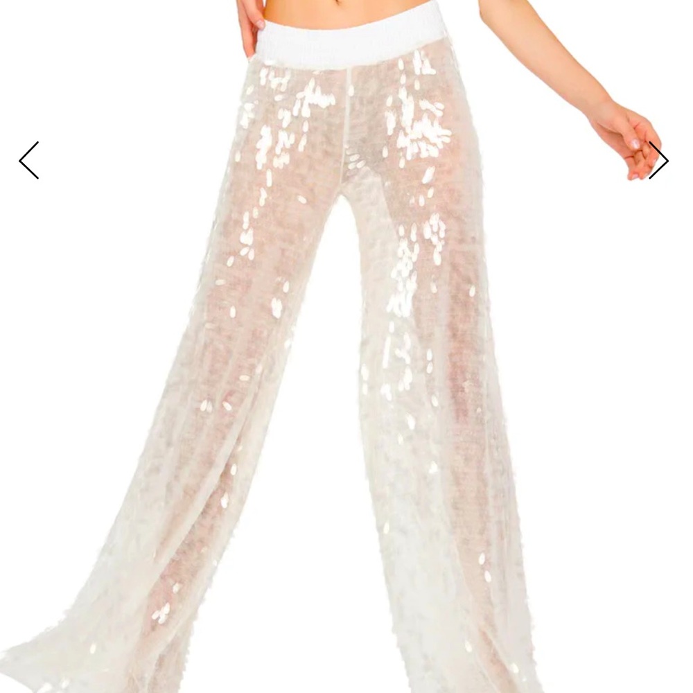 Norma Kamali boyfriend elephant sequin pants